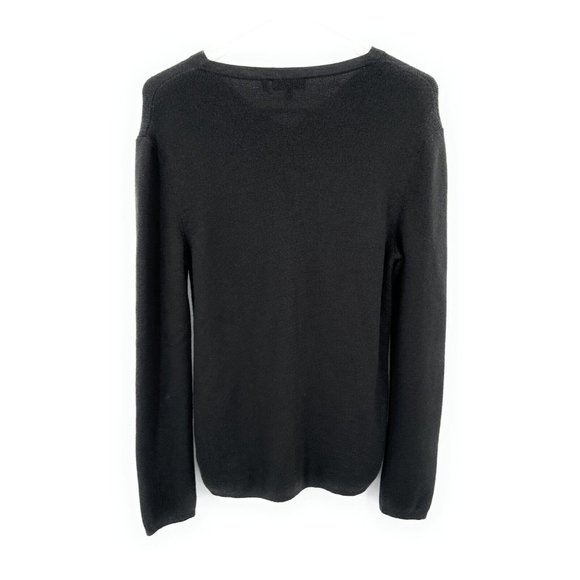 Theory Gray Wool Pullover Sweater 2 Button Men’s Sz L - Picture 4 of 7